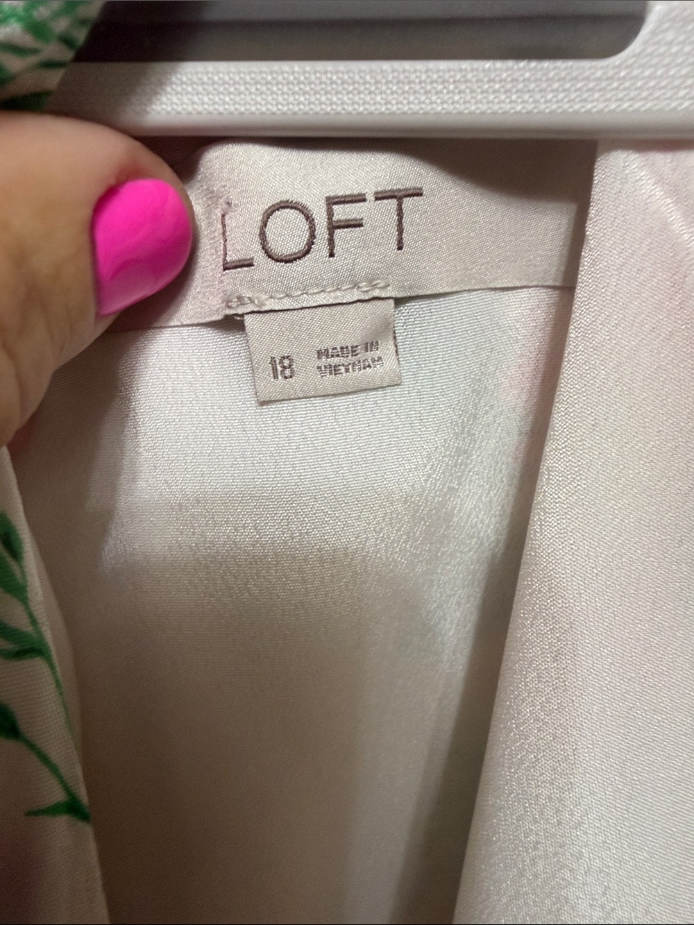 LOFT Light Pink Floral print maxi dress - Picture 2 of 7